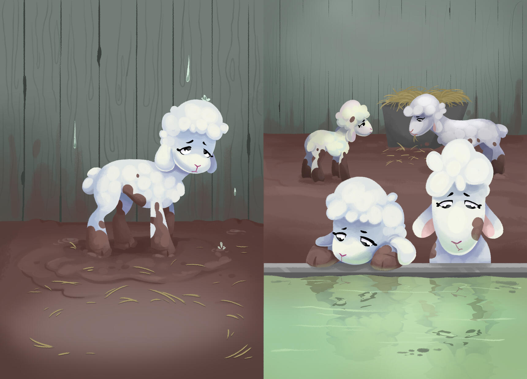 Pages from Lala and the Shepherd