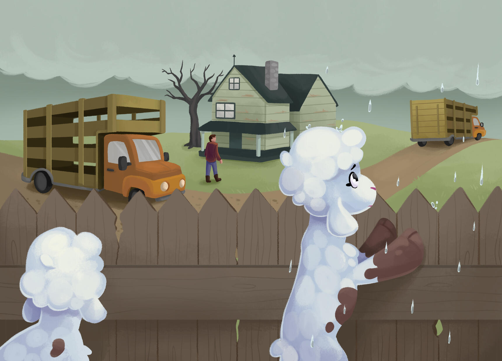 Spread from Lala and the Shepherd 1